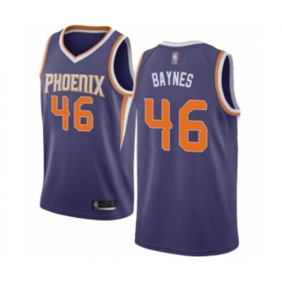 Women's Phoenix Suns 46 Aron Baynes Authentic Purple Basketball Jersey - Icon Edition