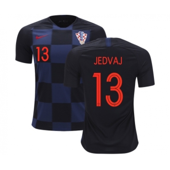 Croatia 13 Jedvaj Away Soccer Country Jersey