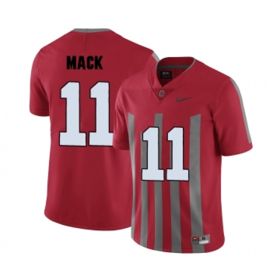 Ohio State Buckeyes 11 Austin Mack Red College Football EliteJersey