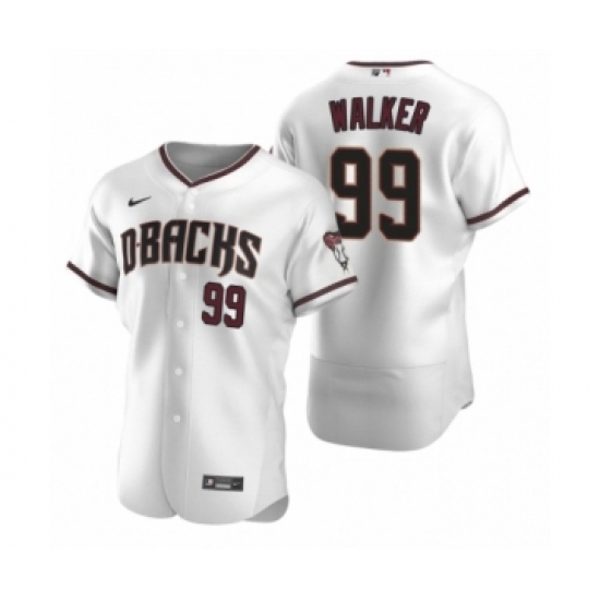 Men's Arizona Diamondbacks 99 Taijuan Walker Nike White Crimson Authentic 2020 Home Jersey