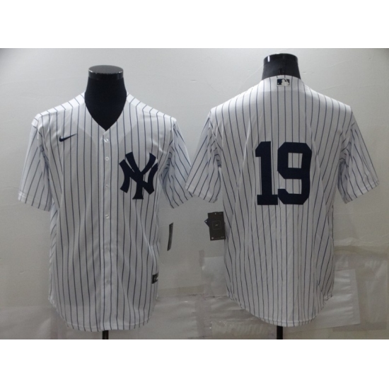 Men's New York Yankees 19 Masahiro Tanaka White Home Stitched MLB Majestic Flex Base Jersey