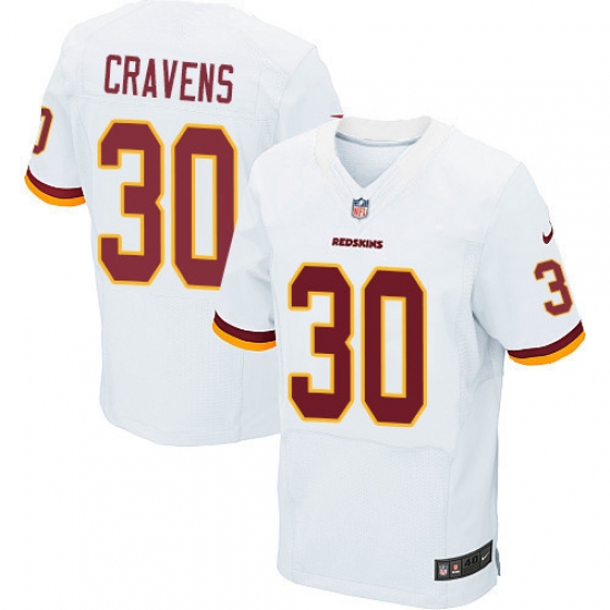 Men's Nike Washington Redskins 30 Su'a Cravens Elite White NFL Jersey