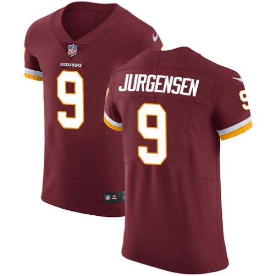 Men's Nike Washington Redskins 9 Sonny Jurgensen Elite Burgundy Red Team Color NFL Jersey