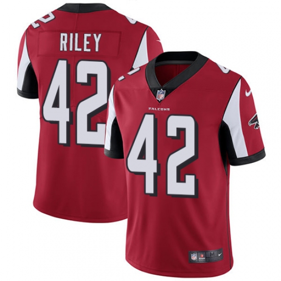 Youth Nike Atlanta Falcons 42 Duke Riley Red Team Color Vapor Untouchable Limited Player NFL Jersey