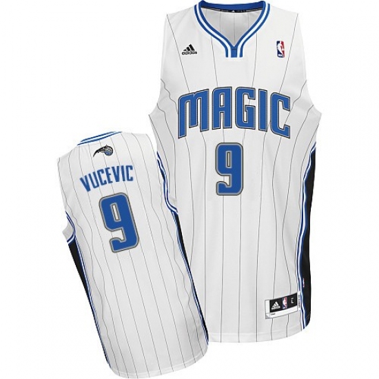 Men's Adidas Orlando Magic 9 Nikola Vucevic Swingman White Home NBA Jersey