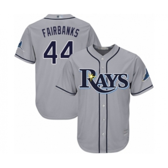 Youth Tampa Bay Rays 44 Peter Fairbanks Authentic Grey Road Cool Base Baseball Player Jersey