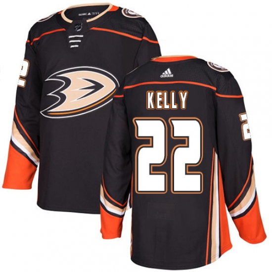 Youth Adidas Anaheim Ducks 22 Chris Kelly Authentic Black Home NHL Jersey