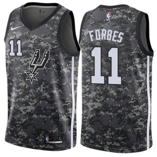 Youth Nike San Antonio Spurs 11 Bryn Forbes Swingman Camo NBA Jersey - City Edition