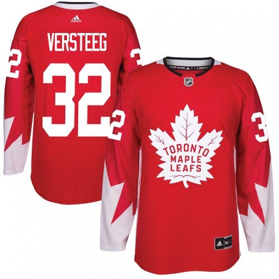 Youth Adidas Toronto Maple Leafs 32 Kris Versteeg Authentic Red Alternate NHL Jersey