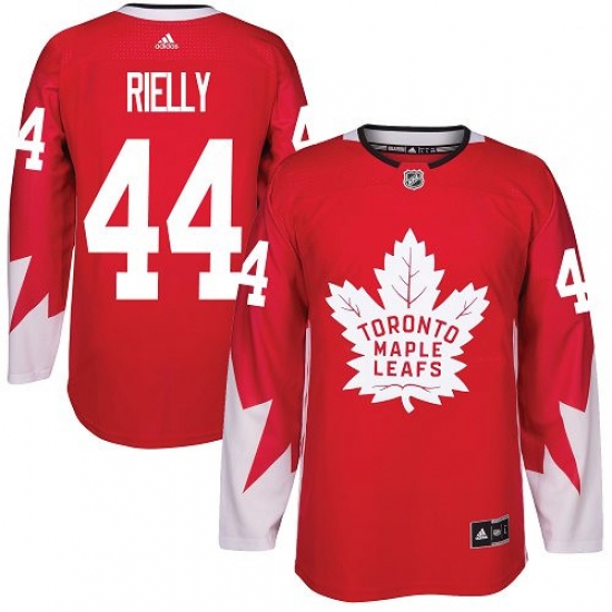 Men's Adidas Toronto Maple Leafs 44 Morgan Rielly Authentic Red Alternate NHL Jersey