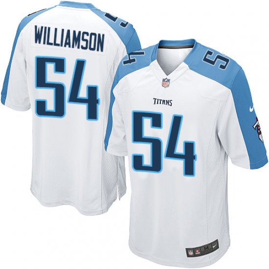 Men's Nike Tennessee Titans 54 Avery Williamson Game White NFL Jersey