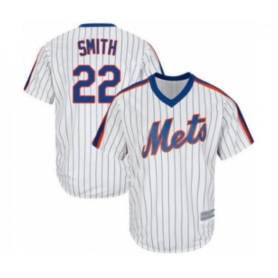 Youth New York Mets 22 Dominic Smith Authentic White Alternate Cool Base Baseball Player Jersey