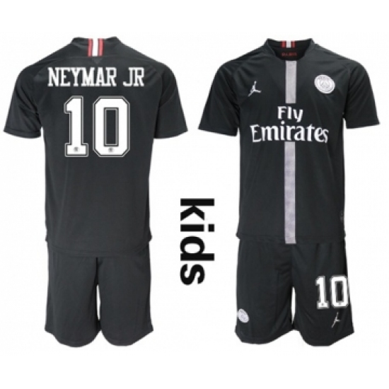 Jordan Paris Saint Germain 10 Neymar Jr Home Kid Soccer Club Jersey