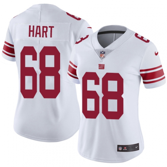 Women's Nike New York Giants 68 Bobby Hart White Vapor Untouchable Limited Player NFL Jersey