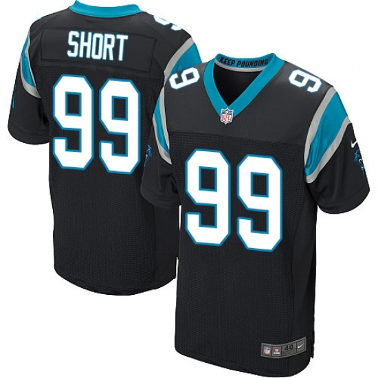 Men's Nike Carolina Panthers 99 Kawann Short Elite Black Team Color NFL Jersey