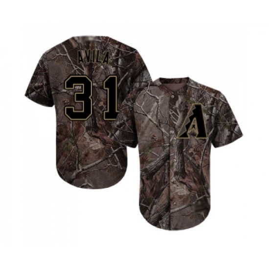 Youth Arizona Diamondbacks 31 Alex Avila Authentic Camo Realtree Collection Flex Base Baseball Jersey