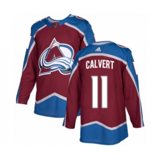 Youth Adidas Colorado Avalanche 11 Matt Calvert Premier Burgundy Red Home NHL Jersey