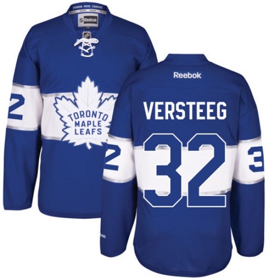 Men's Reebok Toronto Maple Leafs 32 Kris Versteeg Premier Royal Blue 2017 Centennial Classic NHL Jersey