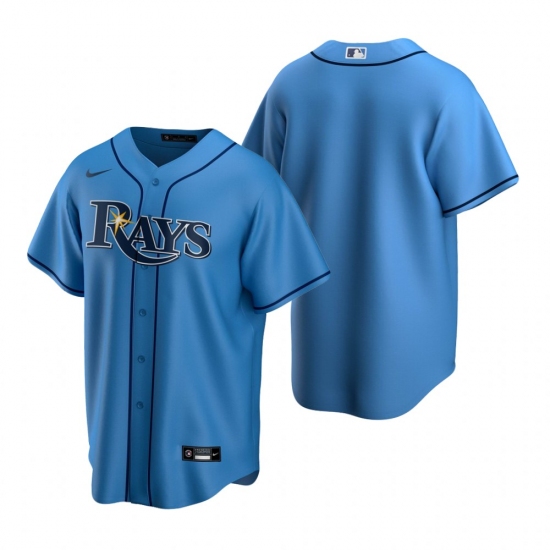 Men's Nike Tampa Bay Rays Blank Light Blue Alternate Stitched Baseball Jersey