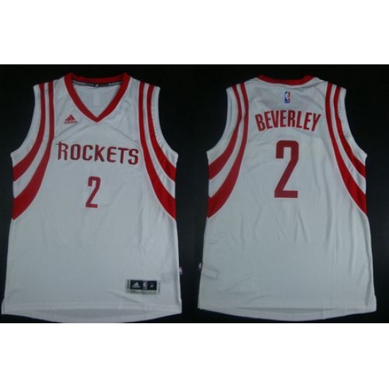 Revolution 30 Rockets 2 Patrick Beverley White Road Stitched NBA Jersey