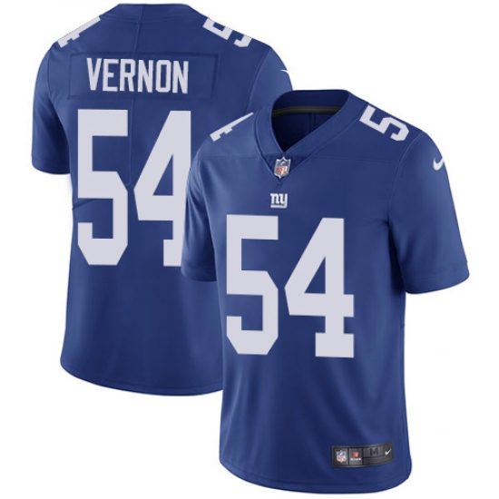 Youth Nike New York Giants 54 Olivier Vernon Elite Royal Blue Team Color NFL Jersey