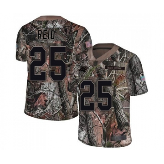 Youth Carolina Panthers 25 Eric Reid Camo Rush Realtree Limited Football Jersey