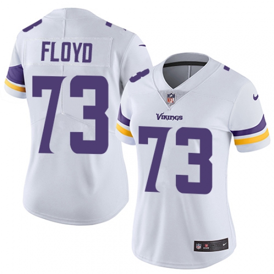 Women's Nike Minnesota Vikings 73 Sharrif Floyd Elite White NFL Jersey