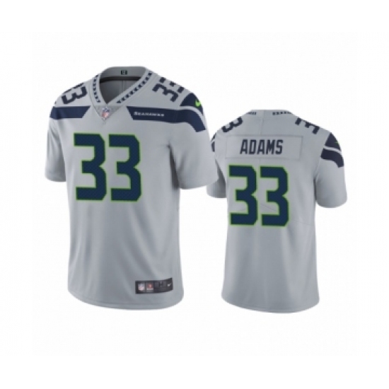 Women's Jamal Adams Seattle Seahawks 33 Gray Vapor Limited Jersey