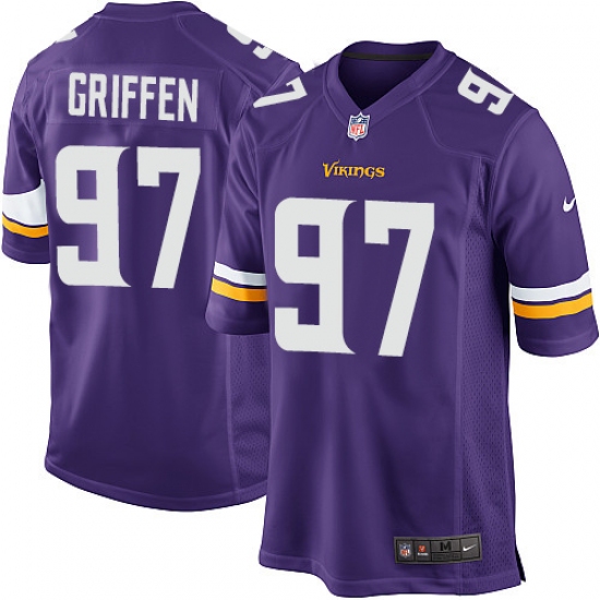 Men's Nike Minnesota Vikings 97 Everson Griffen Game Purple Team Color NFL Jersey