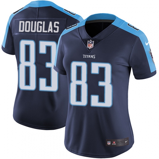 Women's Nike Tennessee Titans 83 Harry Douglas Navy Blue Alternate Vapor Untouchable Limited Player NFL Jersey