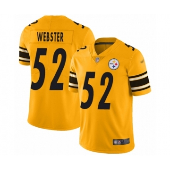 Youth Pittsburgh Steelers 52 Mike Webster Limited Gold Inverted Legend Football Jersey