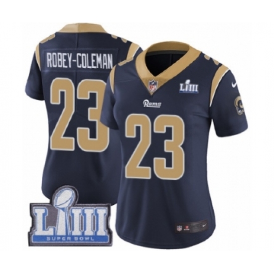 Women's Nike Los Angeles Rams 28 Marshall Faulk Limited Gold Rush Vapor Untouchable Super Bowl LIII Bound NFL Jersey