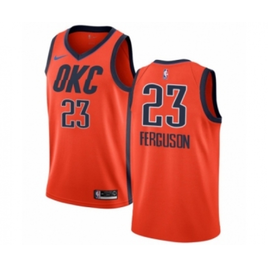 Men's Nike Oklahoma City Thunder 23 Terrance Ferguson Orange Swingman Jersey - Earned Edition