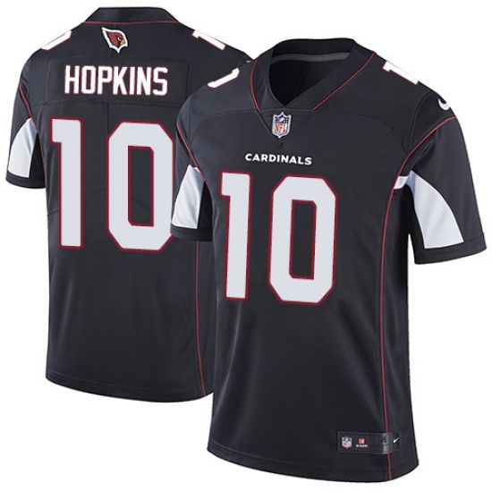 Youth Nike Arizona Cardinals 10 DeAndre Hopkins Black Alternate Stitched NFL Vapor Untouchable Limited Jersey