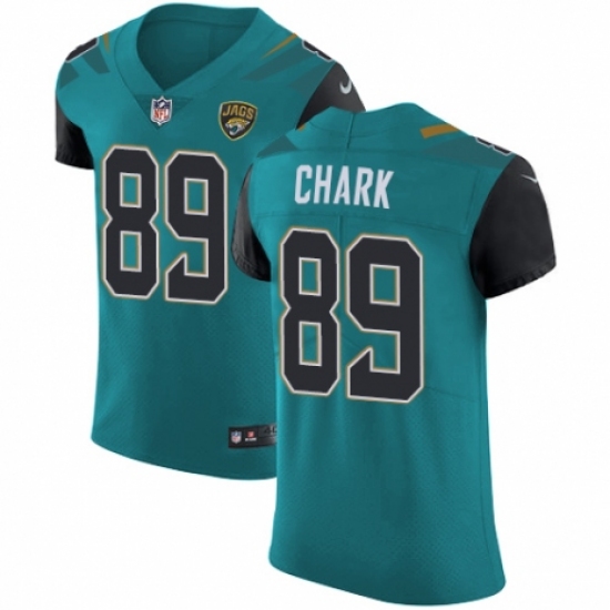 Men's Nike Jacksonville Jaguars 89 DJ Chark Teal Green Team Color Vapor Untouchable Elite Player NFL Jersey