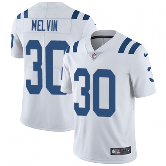 Men's Nike Indianapolis Colts 30 Rashaan Melvin White Vapor Untouchable Limited Player NFL Jersey