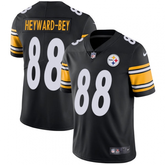 Youth Nike Pittsburgh Steelers 88 Darrius Heyward-Bey Black Team Color Vapor Untouchable Limited Player NFL Jersey