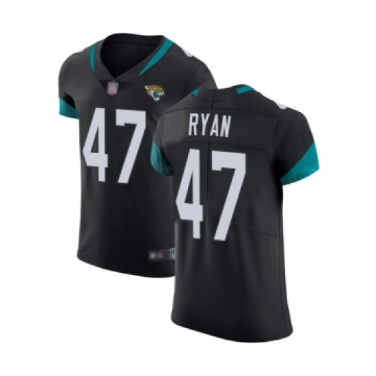 Men's Jacksonville Jaguars 47 Jake Ryan Black Team Color Vapor Untouchable Elite Player Football Jersey