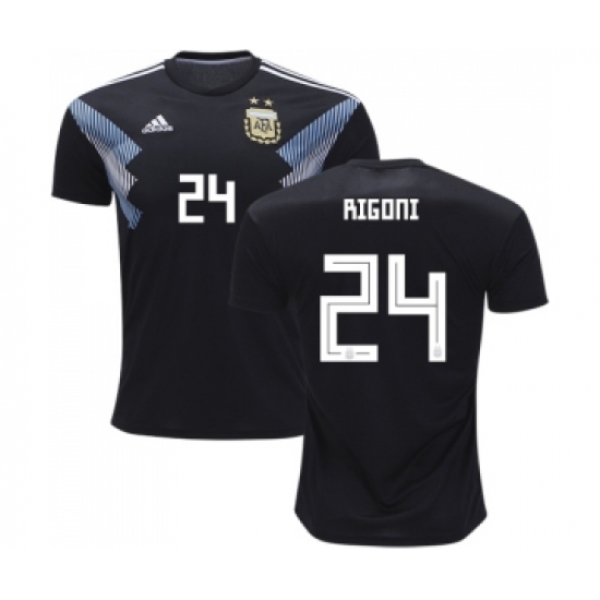 Argentina 24 Rigoni Away Soccer Country Jersey