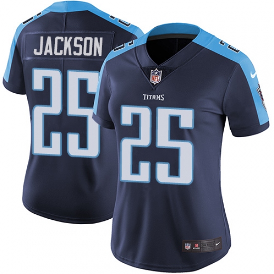 Women's Nike Tennessee Titans 25 Adoree' Jackson Elite Navy Blue Alternate NFL Jersey