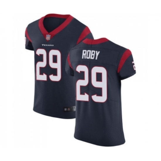 Men's Houston Texans 29 Bradley Roby Navy Blue Team Color Vapor Untouchable Elite Player Football Jersey