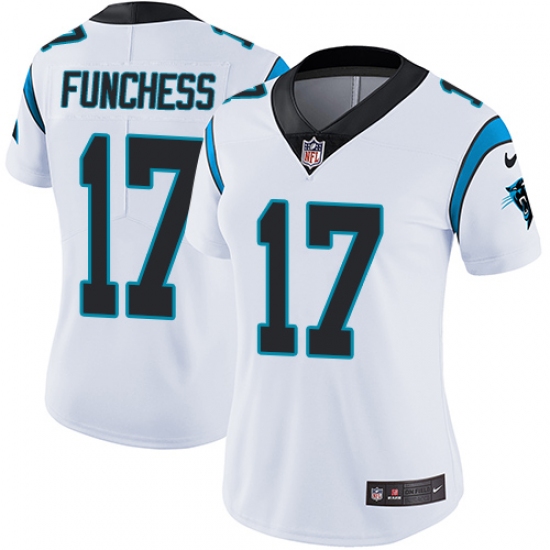 Women's Nike Carolina Panthers 17 Devin Funchess Elite White NFL Jersey