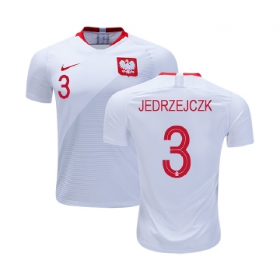 Poland 3 JEDRZEJCZK Home Soccer Country Jersey