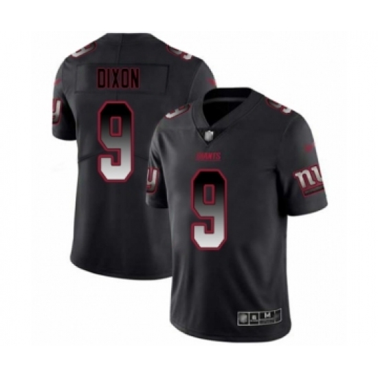 Men's New York Giants 9 Riley Dixon Limited Black Smoke Fashion Football Jersey