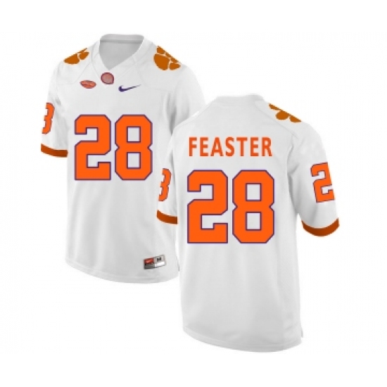 Clemson Tigers 28 Tavien Feaster White College Football Jersey