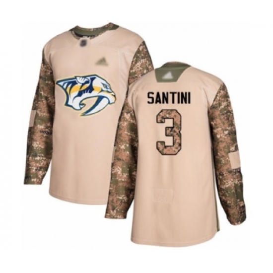 Men's Nashville Predators 5 Dan Hamhuis Authentic Camo Veterans Day Practice Hockey Jersey