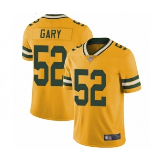 Youth Green Bay Packers 52 Rashan Gary Limited Gold Rush Vapor Untouchable Football Jersey