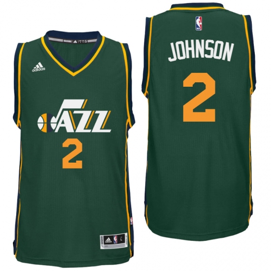 Utah Jazz 2 Joe Johnson Alternate Green New Swingman Jersey