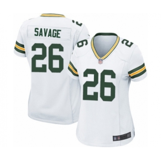 Women's Green Bay Packers 26 Darnell Savage Jr. Game White Football Jerseys