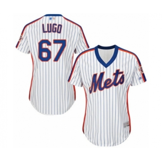 Women's New York Mets 67 Seth Lugo Authentic White Alternate Cool Base Baseball Player Jersey